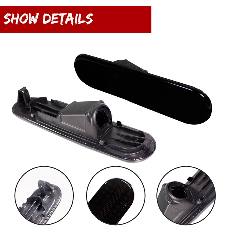 Enhanced Car Front & Rear Bumper Side Marker Light and Fender Flare Lamp Shell Housings