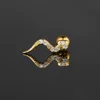 1PC Snake Gecko Piercing Ear Stud Earrings for Women Mini Delicate CZ Helix Tragus Helix Lobe Daith Body Stainless Steel Jewelry 4
