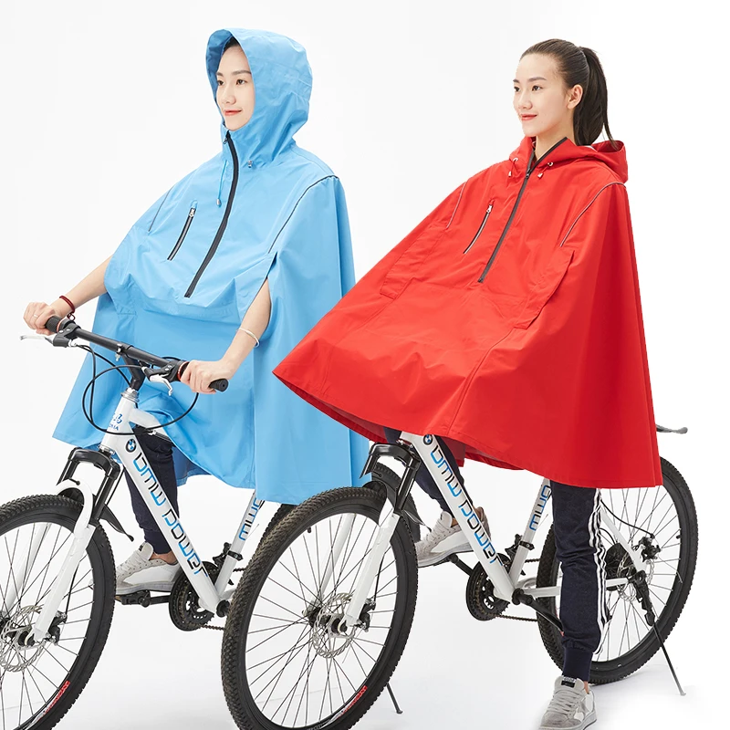 Bicycle Rain CoatCycling Rain Poncho Women/Men Multi Gear Reflective Design Cycling Climbing Hiking Tour Cover