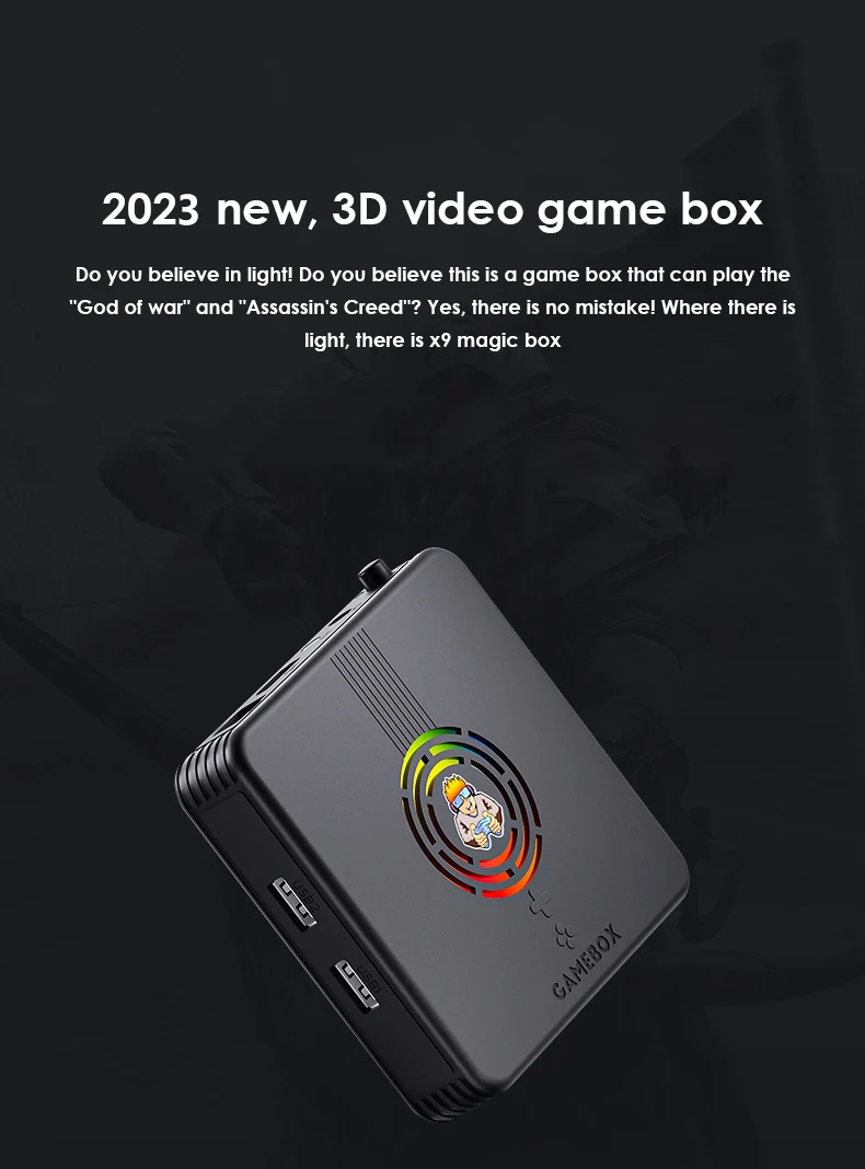 GAME BOX X9 エミュレータ　レトロゲーム レトロなミニホームゲームコンソール,x9ゲームボックス,60の