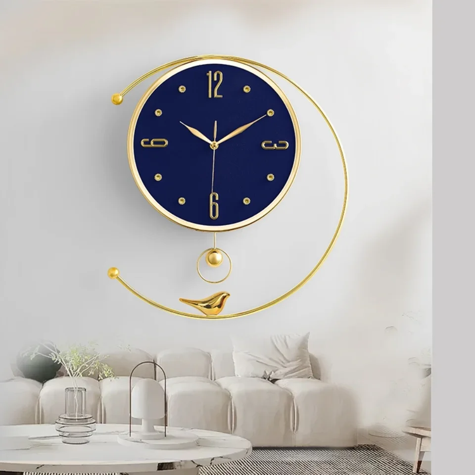 Reloj de pared grande nórdico minimalista de lujo único para sala de estar  decoración moderna del hogar impresionante diseñador Klokken Wandklokken -  AliExpress, image size:960x960