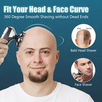 5 in1 Head Shavers for Men 7D, Cordless Bald Head Shaver Wet&Dry Waterproof Electric Razor for Men with LED Display Grooming Kit 2