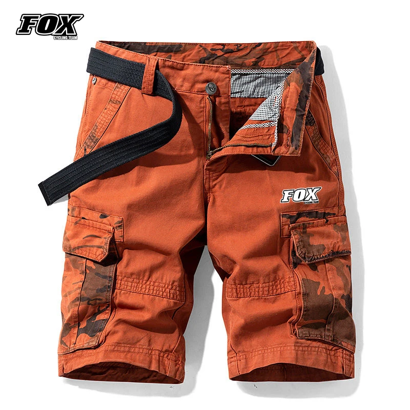 

Men Cycling Shorts Breathable Loose Fit Outdoor Sports Fox Cycling Team Running MTB Mountain Bicycle Riding Trousers Bike Shorts