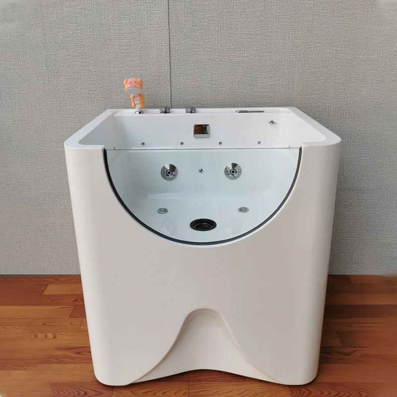 

NEW arrival dog bathtub massage machine pet spa bathtub transparent dense bubbles pet freestanding massage bathtubs ozone spa