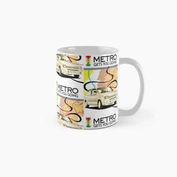 

Austin Rover Metro Classic Mug Coffee Gifts Simple Design Picture Handle Round Drinkware Image Cup Photo Tea Printed