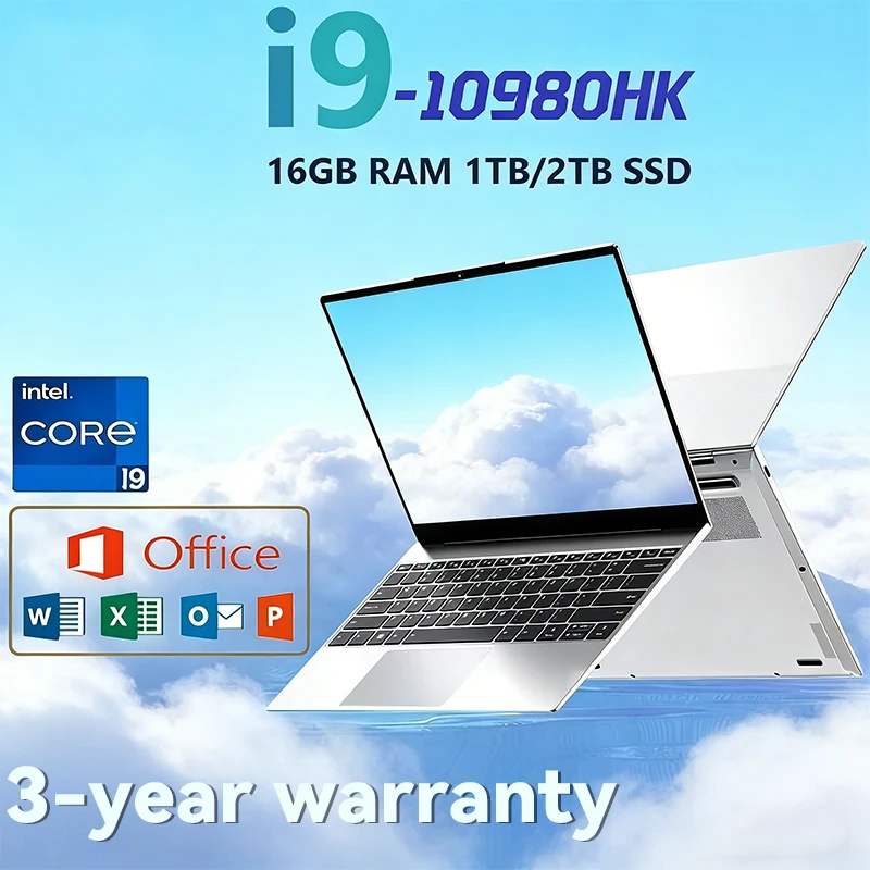 2026 14 1 Laptop Gaming Computer Intel Core I9 10980HK Windows 11 Pro 