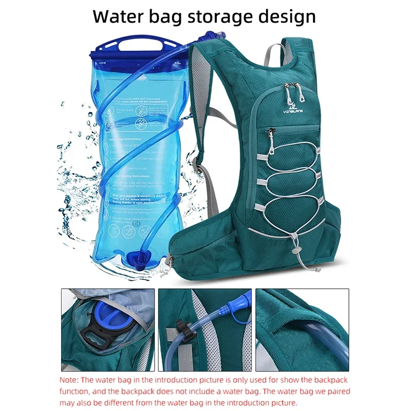 Hiking Backpack Running Backpack Bicycle Bike Cycling Backpack Waterproof Water Bag Storage Knapsack Hiking Day Pack Running Jogging Hydration Bladder Rucksack