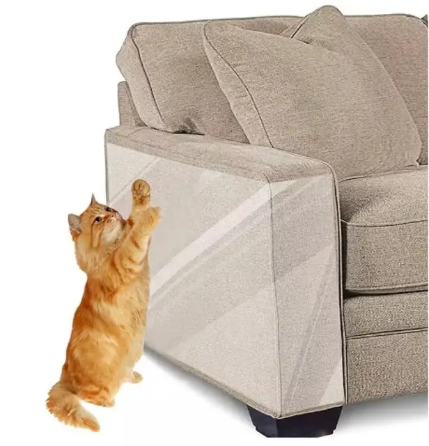 Cat Scratch Deterrent Tape Furniture Protectors From Cats Transparent Self-Adhesive Pet Training Tape for Sofa Furniture Sticker Cat Scratch Deterrent Tape Furniture Protectors From Cats Transparent Self-Adhesive Pet Training Tape for Sofa Furniture Sticker