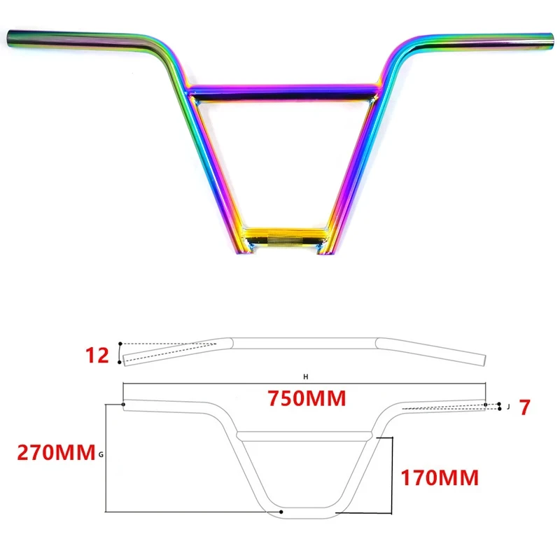 bmxハンドルバー BMX ハンドル バー 黒 ブラック 交換 用 73cm : Stork Corp