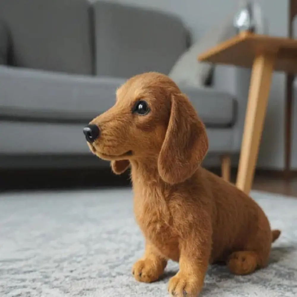 Soft Dog Plush Toy Cute Simulation Mimic Plush Mimics Natural Movement Realistic Stuffed Animals Plush for Emotional Support