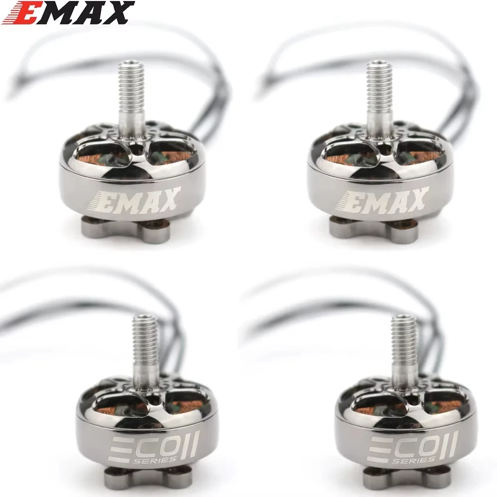 Lote de 4 Motores Brushless EMAX ECO II 2207 1700/1900/2400KV para Drone FPV