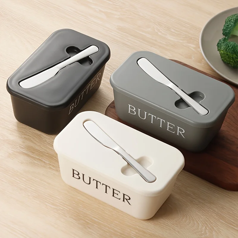 Butter Container Box with Knife Simple Restaurant Sealed Storage Box Cheese Box with Knife Butter Slicer Butter Dish Tableware Butter Container Box with Knife Simple Restaurant Sealed Storage Box Cheese Box with Knife Butter Slicer Butter Dish Tableware
