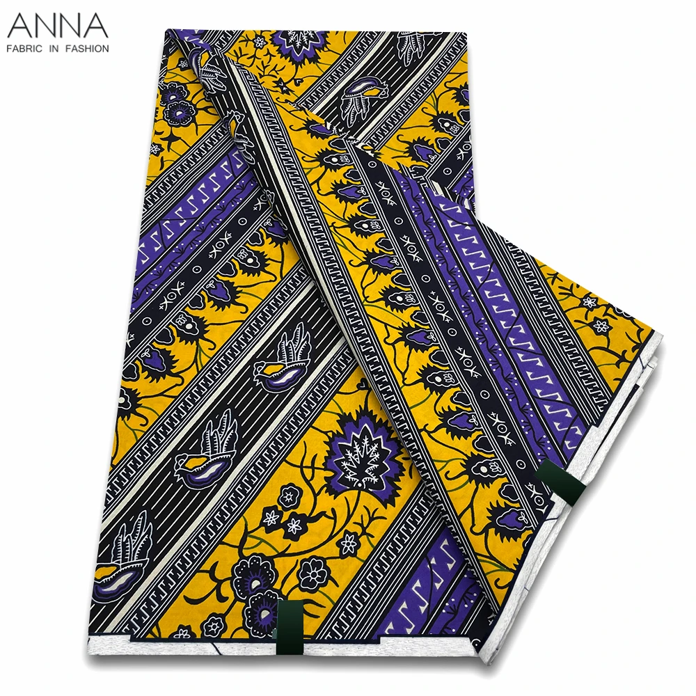 Veritable Wax Ankara Block Prints Batik Fabric African Wax Fabric
