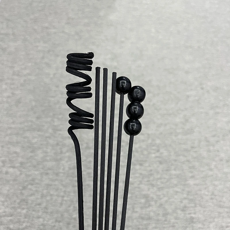 6pcs Aromatherapy Diffuser Sticks Black/Natural Wavy Rattan Reed Diffuser Home Fragrance Replacement Refill Sticks Air Freshener reed diffuser stick aroma diffuser sticks fragrance diffuser refill stick