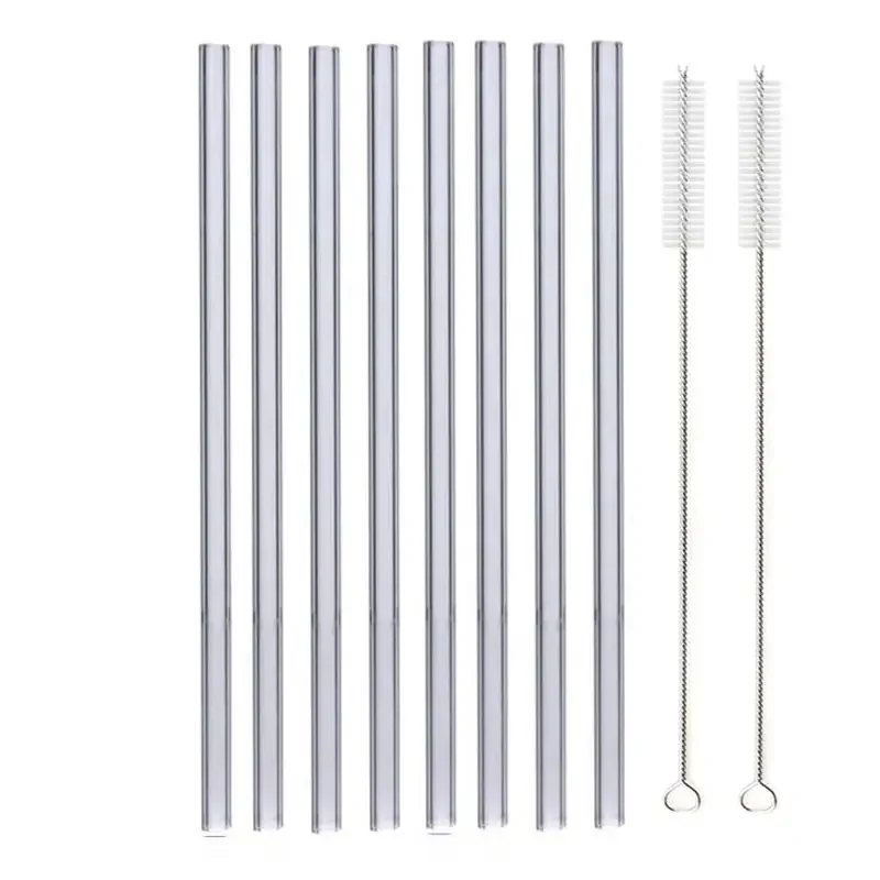 8pcs Grey Straight