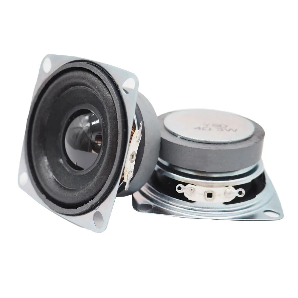 2Pcs/lots 2Inch 4 Ohm 3W Full Range Speakers Portable 52MM Audio Loudspeaker Subwoofer DIY Hifi Stereo Sqaure Bluetooth Speaker bluetooth speaker portable speaker mini bluetooth speaker audio speaker hifi speaker