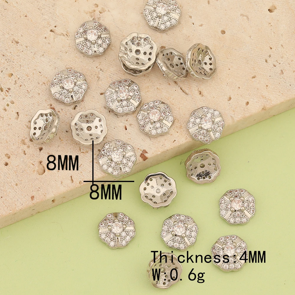 Cordial Design 40Pcs Jewelry Accessories/Hand Made/Cubic Zirconia Charms/Genuine Gold Plating/DIY Making/Fingernail Findings - cordial