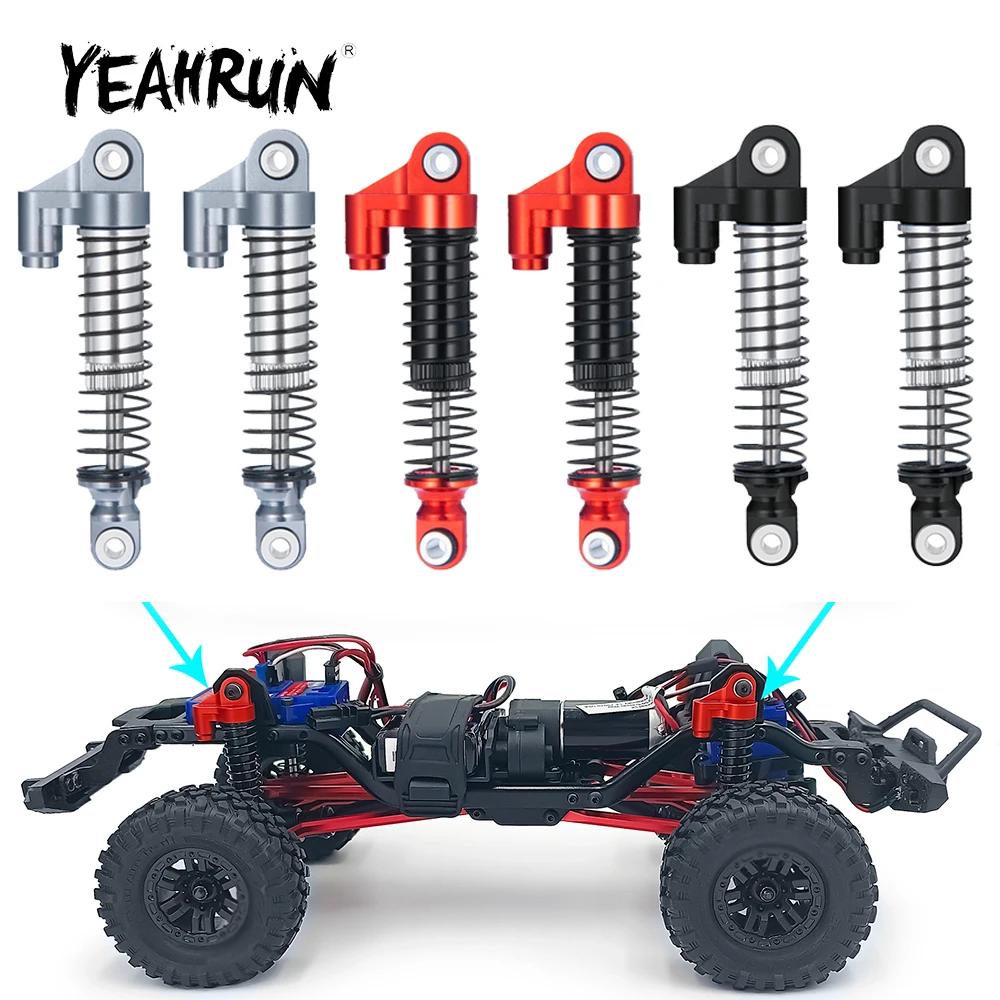 

Масляный амортизатор YEAHRUN 4 шт. 51 мм из алюминиевого сплава, демпфер для телефона, Бронко-защитник 1/18, обновленные детали для радиоуправляемой модели гусеничного автомобиля