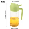 16oz Oil Dispenser Bottle for Kitchen, 2 in 1 Olive Oil Dispenser and Oil Sprayer, 470ml Olive Oil Spray Bottle for Cooking 2