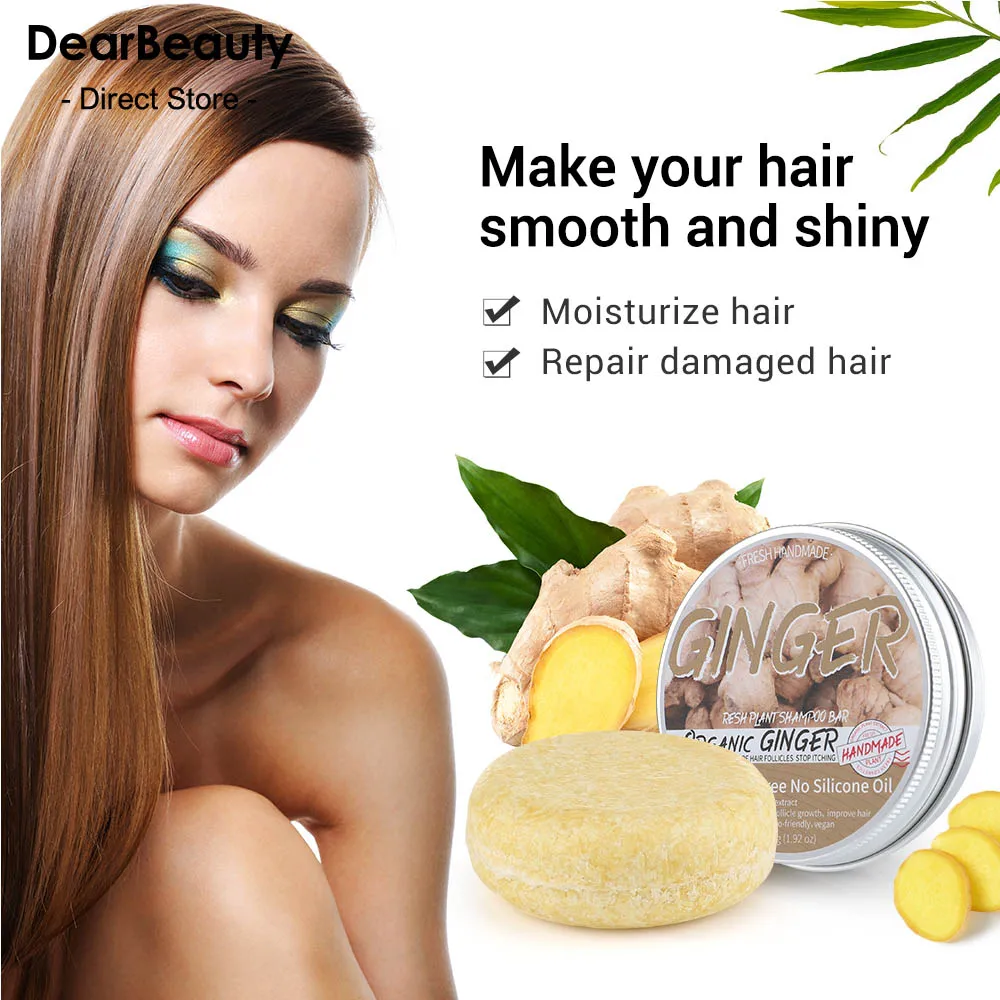 Hair Ginger Handmade Growth Shampoo Soap Cold Processed Soap Hair Shampoo Bar Pure Plant Hair Shampoos Ha s_voghion.com