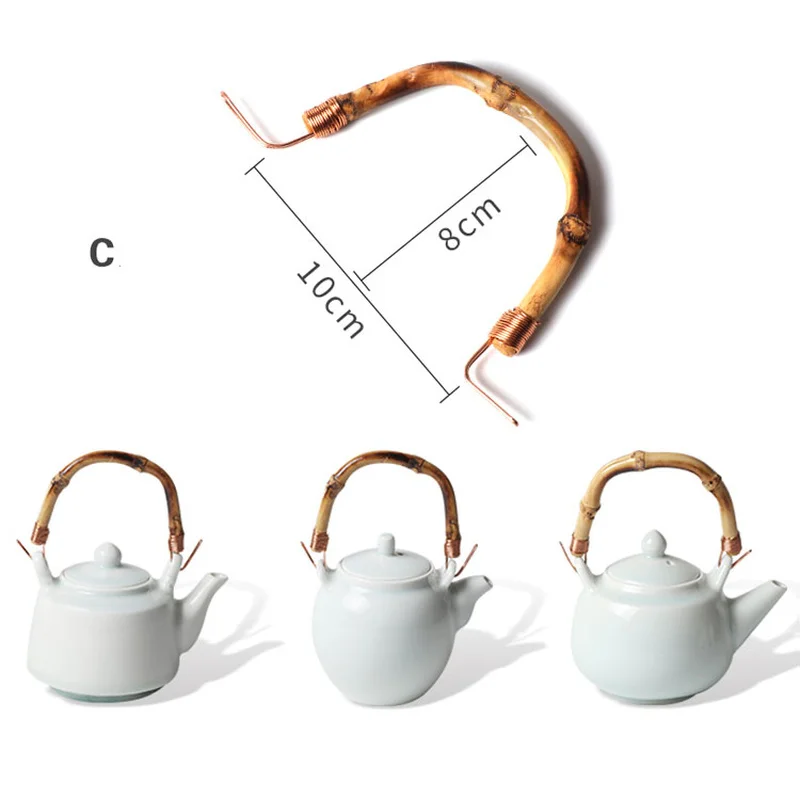 Maniglia In Rattan Naturale Per Teiera - Design A U, Anti Scotta, Sostitutiva E Decorativa - Foto 5