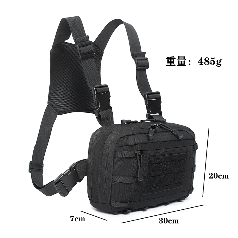 Nylon Tactical Chest Pack MOLLE Webbing System for Outdoor Hiking