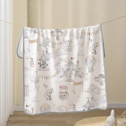 Cotton Waterproof Reusable Baby Changing Mat and Crib Sheet (Circus Fairyland)