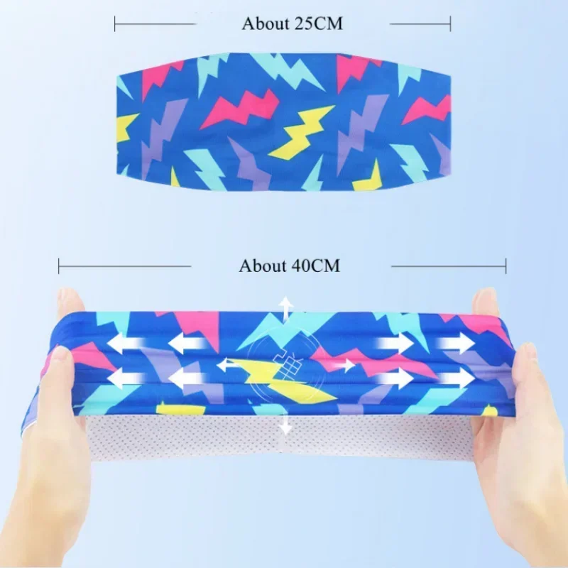 다채로운 스포츠 머리띠 Sweatband 높은 탄성 체육관 러닝 요가 헤어 밴드 통기성 여성 야외 스포츠 테니스 Headwrap 1pc