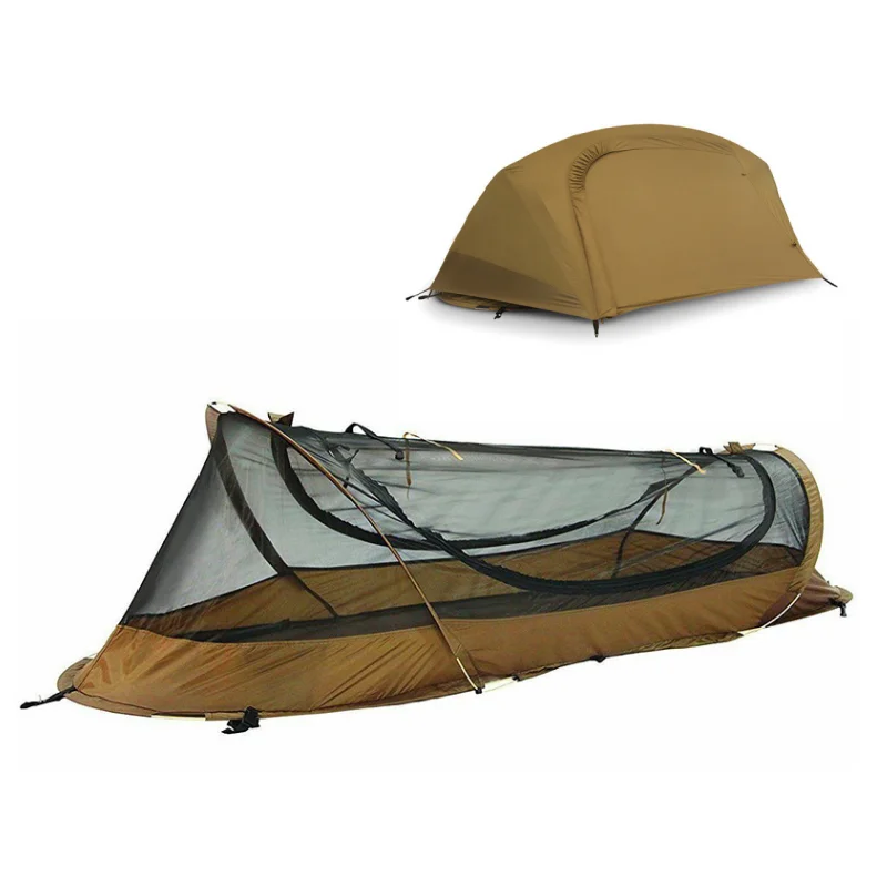 

Outdoor Single Bunker Camp Bed Mosquito Net Single Mosquito Repellent Waterproof Field Tent Camping Picnic Travel Tent New Type