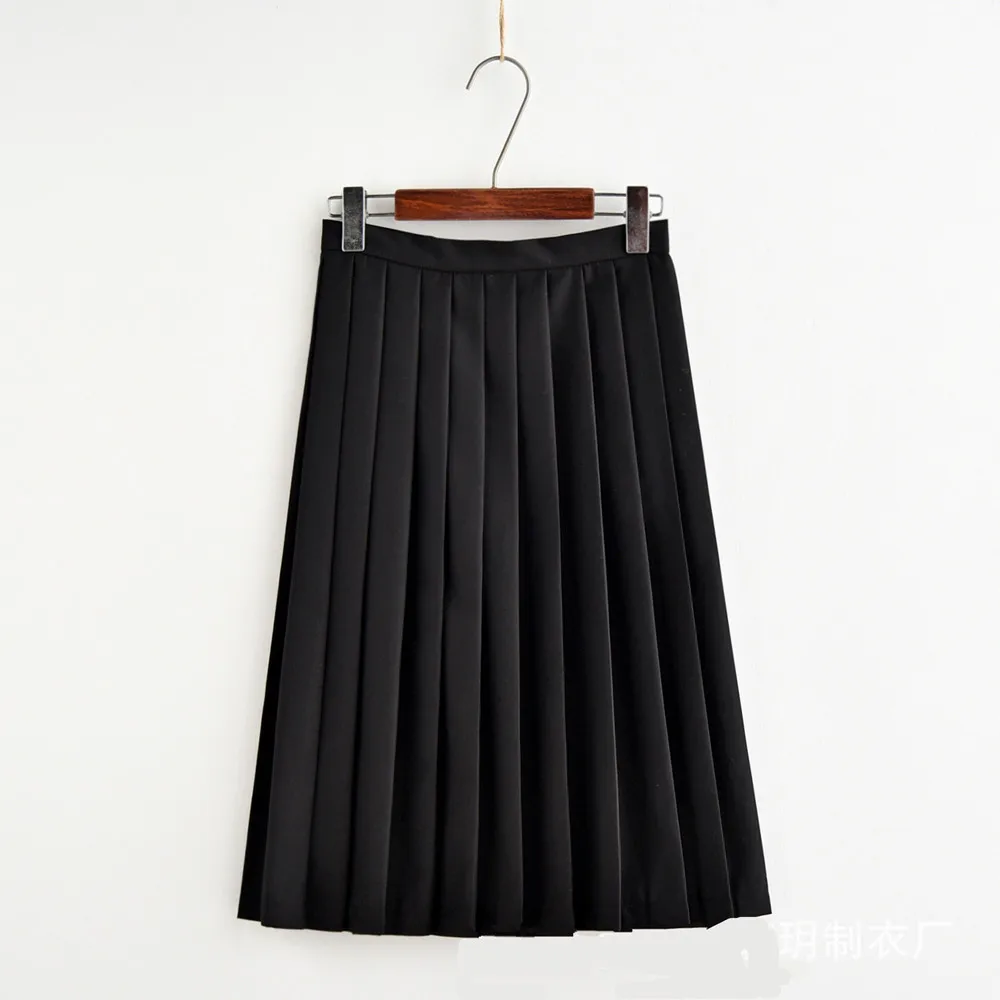 Japanese School Uniform Japanese Schoolgirl Skirt Japanese JK Uniform Student College Pleated Skirt Female Korean Sailor Navy School Uniform High Waist Skirt For Girls