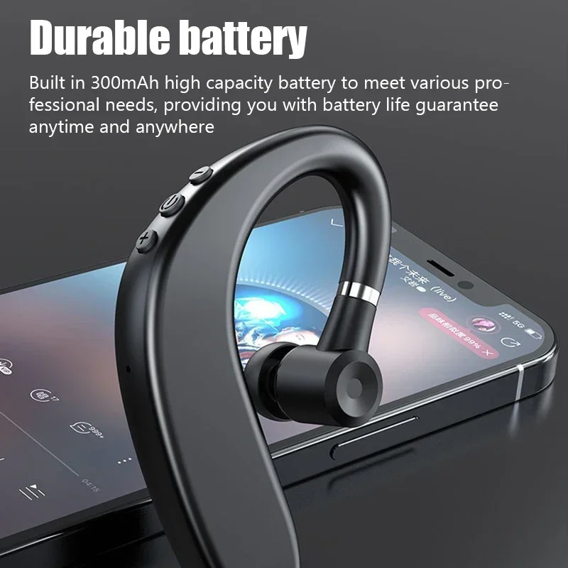 

Wireless Bluetooth Headset For Business Driving Sports HIFI Ambient Noise Cancelling Wireless Headphones S109 Single Ear Wearing