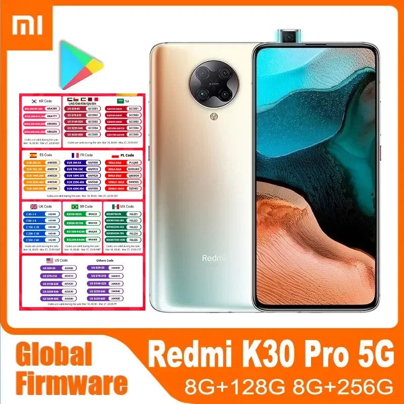 Xiaomi Redmi K30 Pro 5G Smartphone 6.67 Pollici Snapdragon 865 5G Global Rom