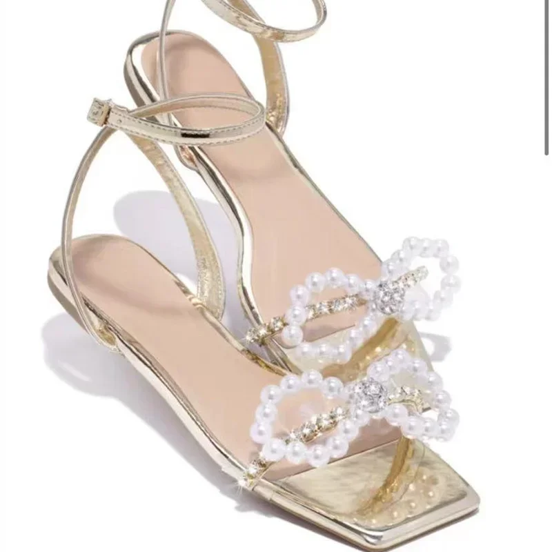 Sandali Donna Zeppa Con Paillettes - Traspiranti, Impermeabili, Taglia 39, Per Estate E Occasioni Eleganti - 3
