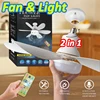 Ceiling Fan Light E27 LED 30W Mute Electric Ceiling Fan Light with Remote Control Lighting Living Room Study Room 1