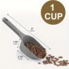 Pet Feeding Shovel Cat Food Scoop Large Capacity Multifunctional Cat Dog Spoon Plastic Pet Food Deep Shovel Pet Spoon 2