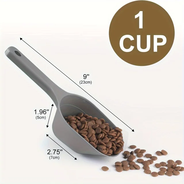 Pet Feeding Shovel Cat Food Scoop Large Capacity Multifunctional Cat Dog Spoon Plastic Pet Food Deep Shovel Pet Spoon 2