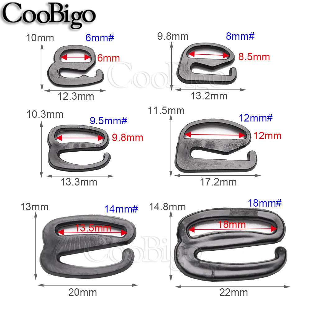 10 sets/lot bra metal ring with hook bra clipper bra strap hidden buckle bra  making DIY accessories