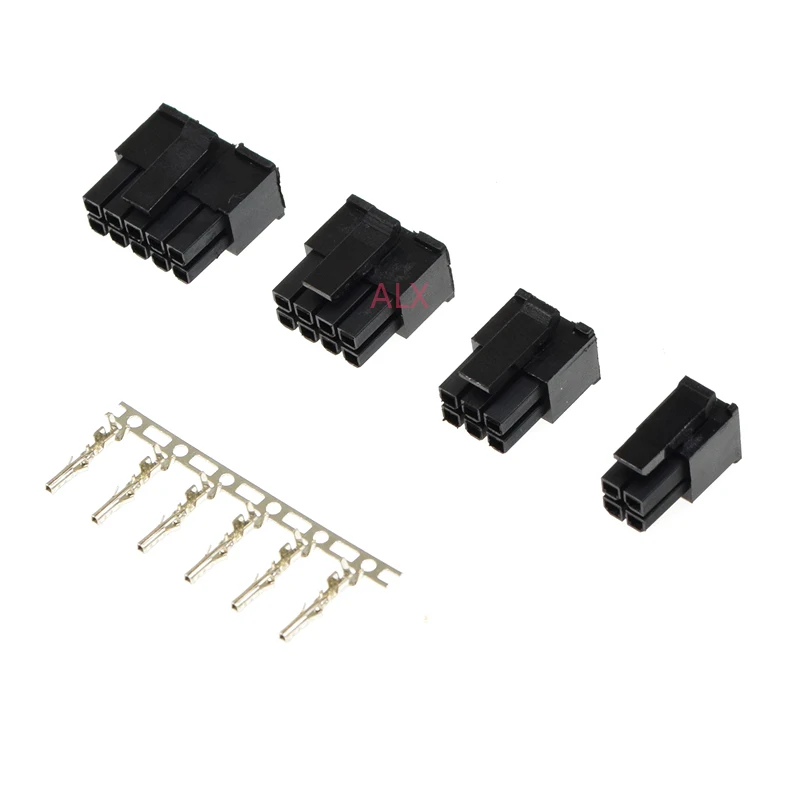 MX3.0 3.0mm Pitch Micro-Fit 3.0 Connector Housing 2*1/2/3/4/5/6/8/10/12 Pin Male shell + Terminal Molex 43030 2P/3P/4P/5P 10sets