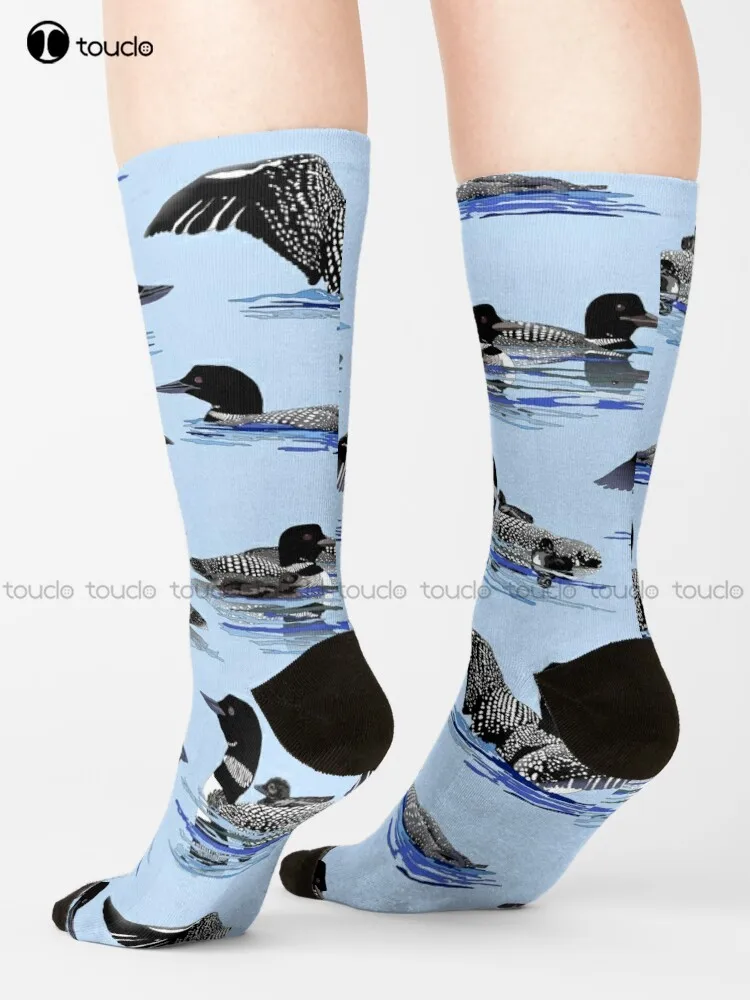 

Lots Of Loons Socks Girls Crew Socks Cartoon Comfortable Best Girls Sports Street Skateboard Socks 360° Digital Print Streetwear