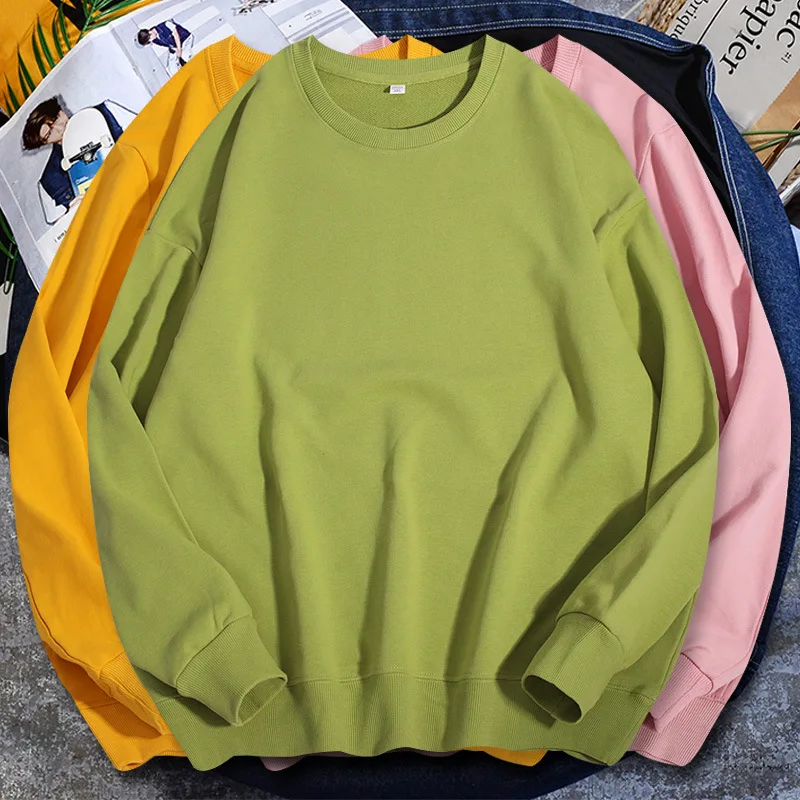 

2022 Spring New Hoodies Men Casual Minimalist Sweatshirt O-Neck Embroidery Logo Plus Size Basic Pullover Sweater Hoodie