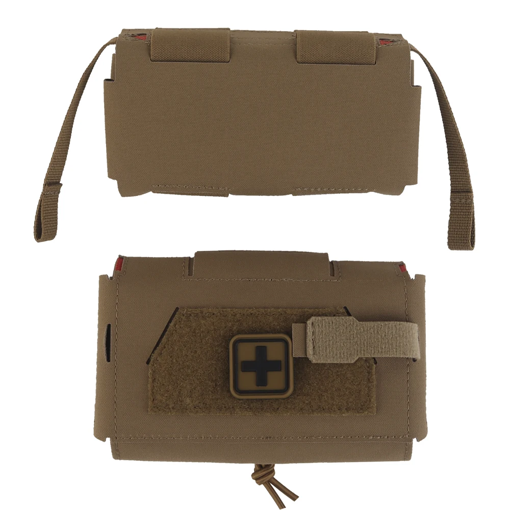 Compact MOLLE Outdoor Utility Pouch with Organizer Panel