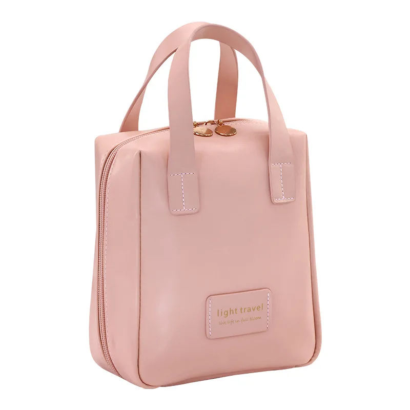 Large Capacity Elegant Makeup Bag for Women Travel Toiletry Organizer with Multiple Compartments Portable Cosmetic Storage 6