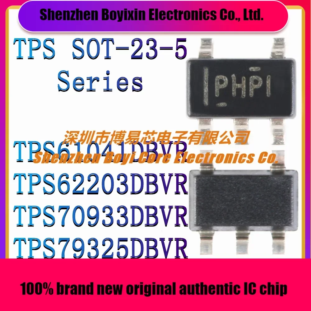 

TPS61041DBVR TPS62203DBVR TPS70933DBVR TPS79325DBVR New Original Authentic IC Chip SOT-23-5