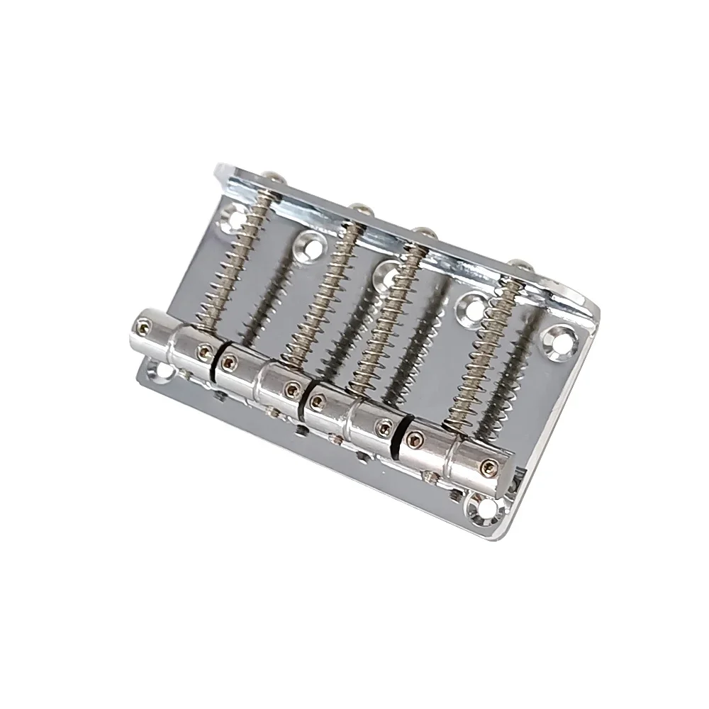 Einstellbare 4-saitige Bass Brücke Saitenhalter mit Schrauben Elektrische Box Gitarre Platte Instrument Zubehör Bass Brücke für Gitarre – Detail 4