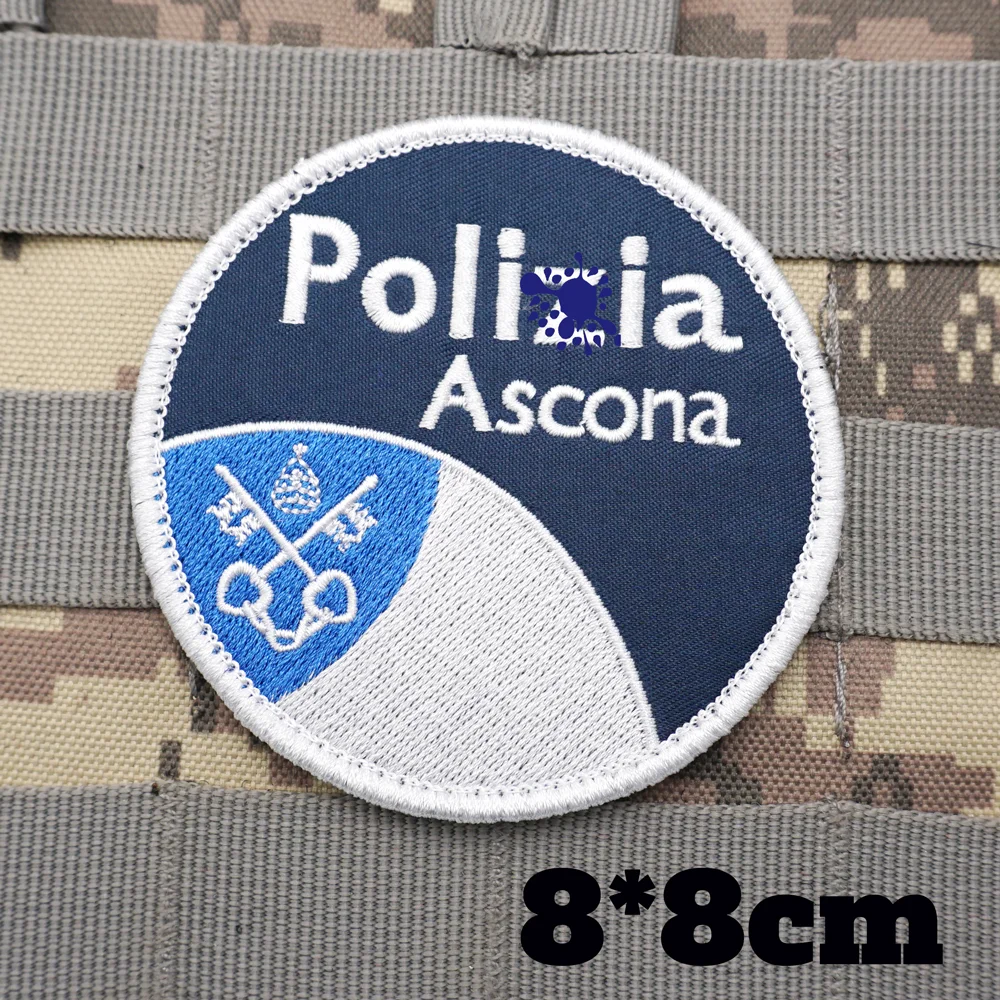 Patch à Scratch Drapeau Suisse - 8x5 Cm, Brodé - Pour Sac à Dos, Veste, équipement Tactique - Personnalisation