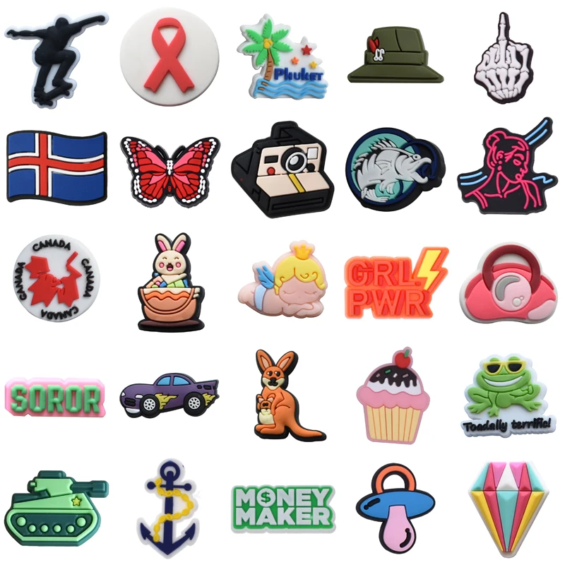 Packs Men Shoe Charms Decorations for Crocs Women Charm Gifts Girl Para