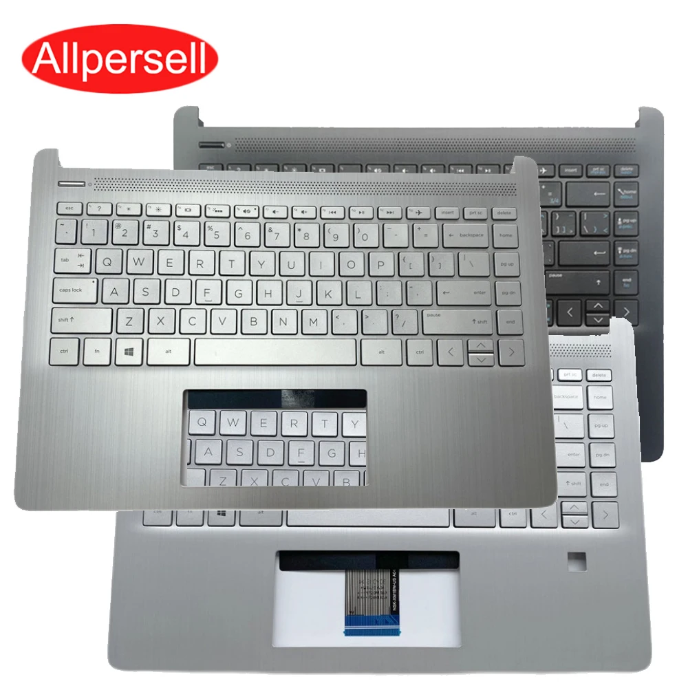 Teclado Resto da Palma para hp 14-dq 14-fq Tpn-q221 14s-fr dr Portátil Capa Superior Case Escudo us ru L88200 L88206 L61506 L61507001