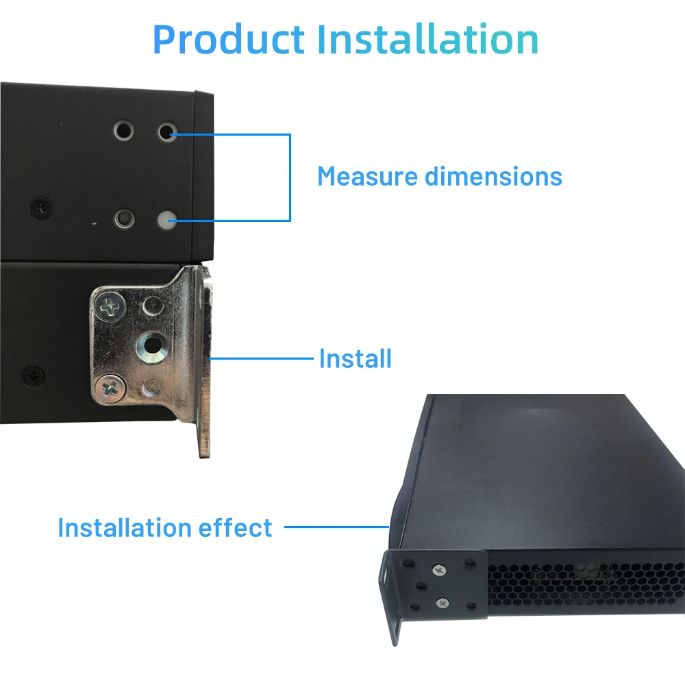 DVR NVR Rack Mount Ears Fixing Bolt Bracket for Hikvision