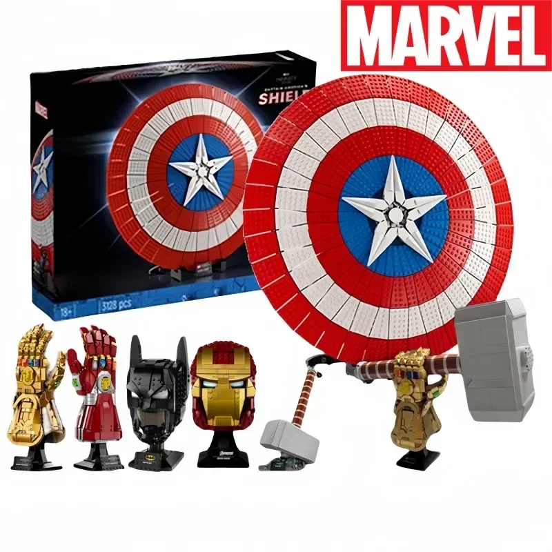 

Hot Marvel Blocks Bricks Toys Iron Man Nano Gauntlet Thanos Infinity Gauntlet Building Gloves Plastic Iron Man Model Puzzle Gift