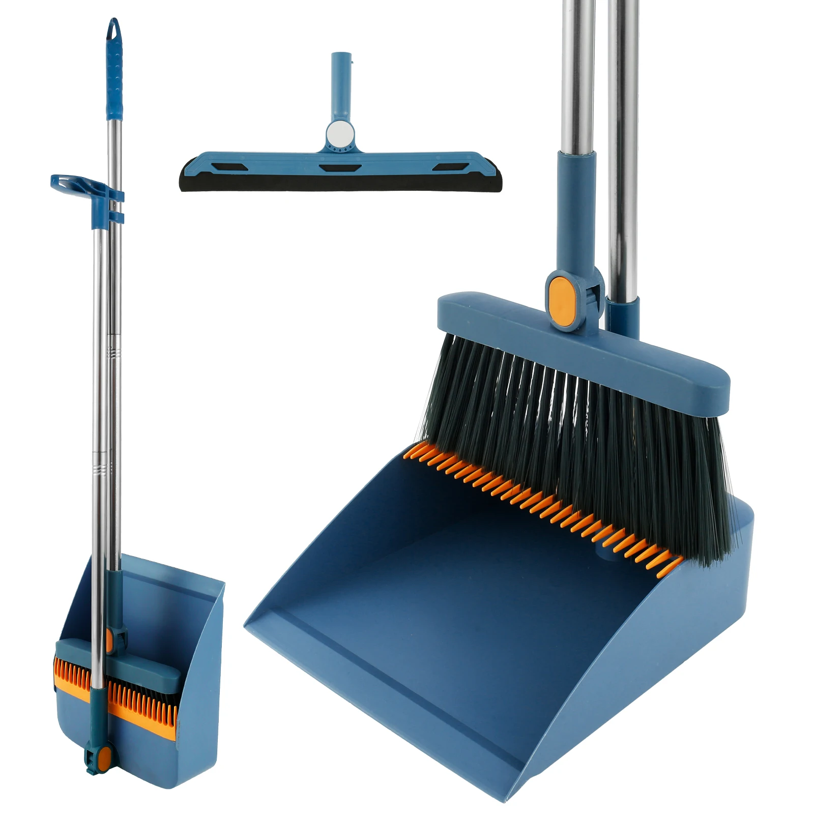 

3PCS 180°Rotating Folding Brooms Floor CleanerDustpan Garbage Collector Kitchen Tools For Sweeping Brush Household Cleaner